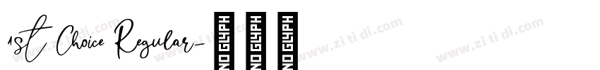 1st Choice Regular字体转换